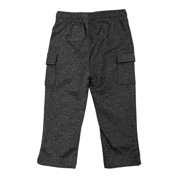3 Jumping Beans Baby Infant Boys French Terry Cargo Pants Size 12-18M Black Gray - Picture 3 of 12